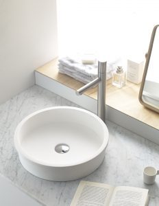 Lavabo Belted de Solid Surface de Bathco