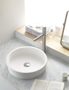 Lavabo Belted de Solid Surface Bathco