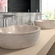 Lavabo sobre encimera Santorini 45 beige | The Bath Collection Ref. 00312