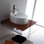 Medidas Encimera de cristal para soportes de acero Encimera de cristal | The Bath Collection Ref. 0315