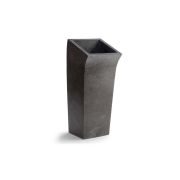Lavabo columna Lungo Square | The Bath Collection Ref. 00359 - negro