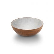 Lavabo de madera de acacia de Bathco Ref.: 5006 con estampado axonometric