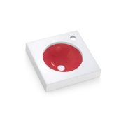 Encimera con lavabo redondo de cristal Une 01 | The Bath Collection Ref. 0527RJ