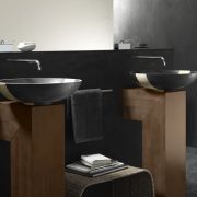 Pedestal de teca con toallero Pedestal | The Bath Collection Ref. 00331