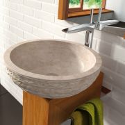 Lavabo sobre encimera Puket beige | The Bath Collection Ref. 00318