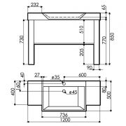 Mueble con lavabo Oco l The Bath Collection