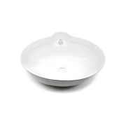 Lavabo oval sobre encimera de porcelana blanca 500x410x170 mm The Bath Collection Ref.: 4074