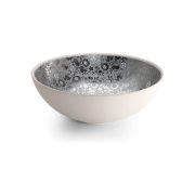 Ref.: 004SW Lavabo Sicilia Natural Swarovski Baroque Silver Flowers| Bathco