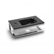 Soporte toallero de acero Compatible con lavabo ref.: 0522 y ref.: 0312 (Top)