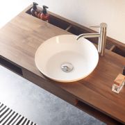 Ref.: 5004 Encimera de madera con lavabo Volta de Bathco