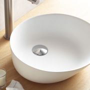 Lavabo Umbría sobre encimera de Solid Surface Natural Series Bathco Ref.: 6016