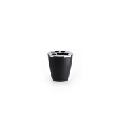 Ref.: 2036 Portacepillos Classic de acero negro de Bathco