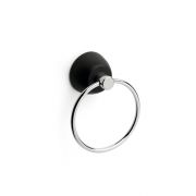 Ref.: 2039 Toallero aro Classic de acero negro de Bathco
