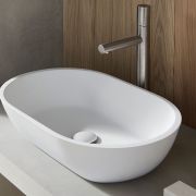 Ref.: 6033 Lavabo Solid Surface Pretoria sobre encimera de Bathco