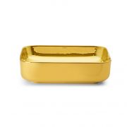 Lavabo Dinan rectangular dorado Ref.: 4113OR Bathco Gold & Silver