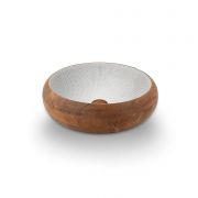 Lavabo sobre encimera de madera de acacia Bathco Ref.: 5007