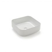 Lavabo Dinan cuadrado de porcelana Bathco 4115