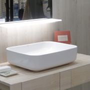 Lavabo Dinan de pocrcelana rectangular Bathco 4113