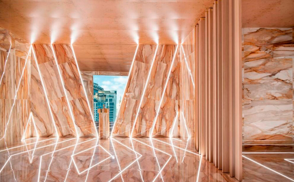 El lavabo Dinan brilla en Golden Dream