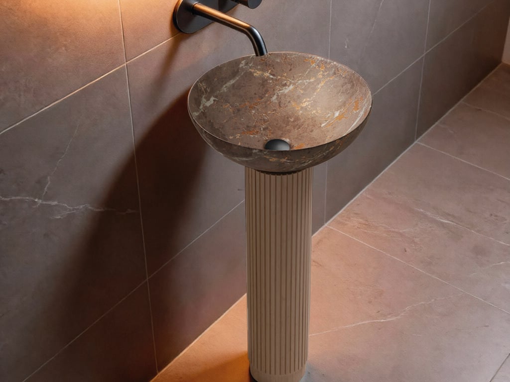 Bathco amplía las posibilidades del lavabo New Lys con nuevos acabados desarrollados en Atelier
