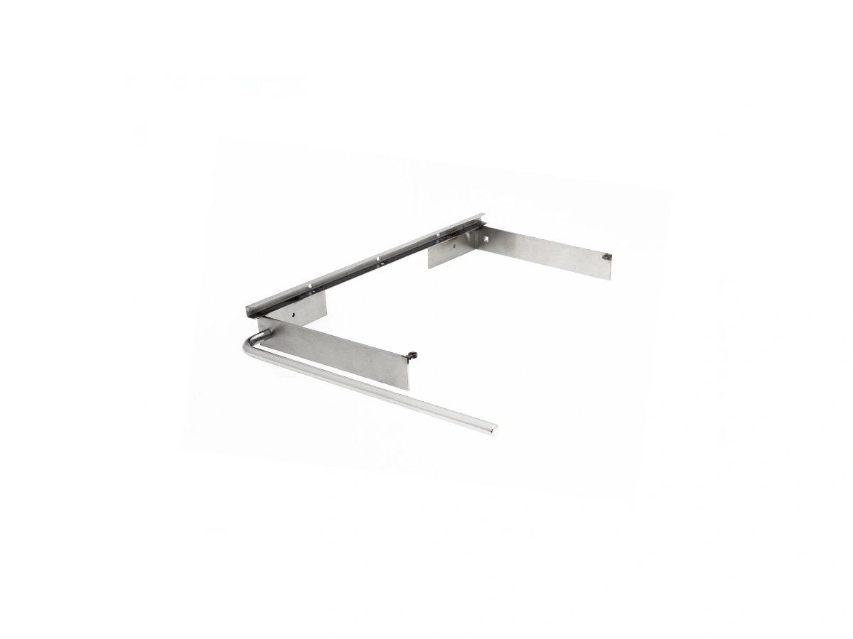 Steel wall bracket with towel holder