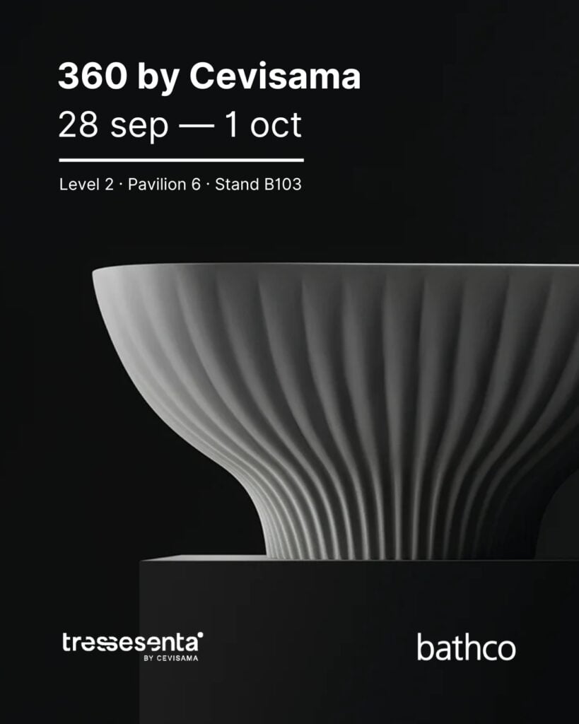Bathco reinterpreta el lavabo a través de los materiales en 360 by Cevisama
